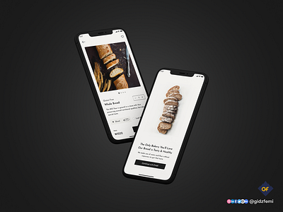 Bread Ordering App animation branding bread app design graphic design illustration interaction design logo ordering app ui ux vector