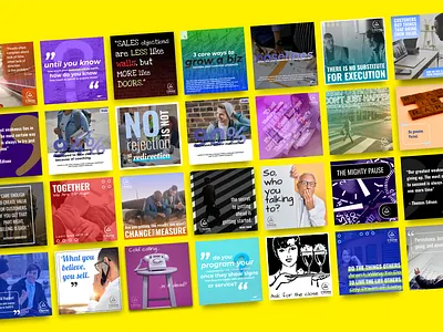 Various Social Media Post Graphics branding graphic design illustration media posts social media ui