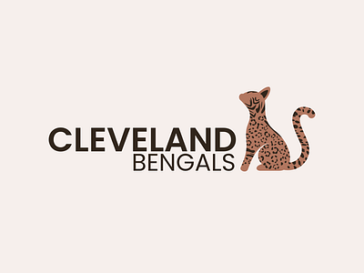 Logo Design for Cleveland Bengals bengalcat branding cat design graphic design logo logo design branding vector