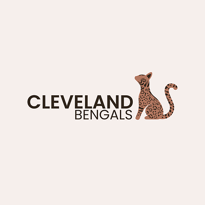 Logo Design for Cleveland Bengals bengalcat branding cat design graphic design logo logo design branding vector
