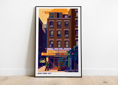 New York City Bodega bodega city city illustration editorial design illustration new york city storefront street travel urban vector