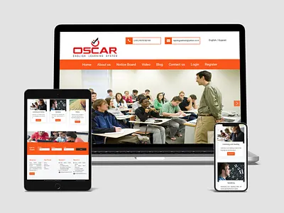 Oscar Spoken English Classes Website Design | WebsManiac Inc. website website design website designer website designing website designs websites websmaniac