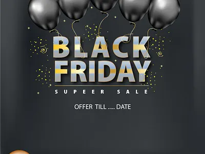 Black Friday offer Banner Vector