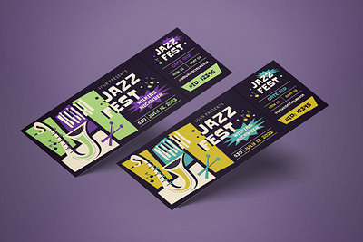 Jazz Festival Ticket graphicook studio jazz jazz event jazz fest jazz festival jazz music