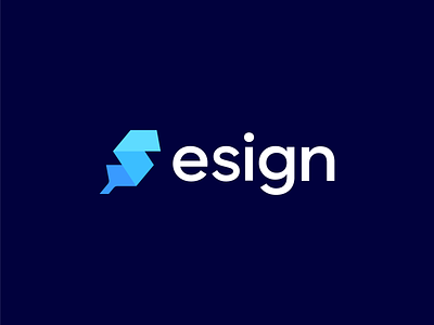 esign branding document esign feather geometric identity logo mark modern paper pen s s logo sign signature symbol