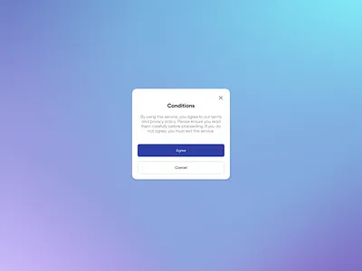 Daily UI Challenge #5 II design figma modern popup redesign terms ui uidesign