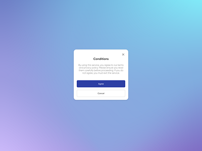 Daily UI Challenge #5 II design figma modern popup redesign terms ui uidesign