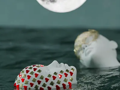 3D event announcement in "Alice in Wonderland" style 3d animation graphic design motion graphics