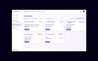 Learning Management System design interface learning logo parents pupils school study ui uidesign uiux userexperience userinterface