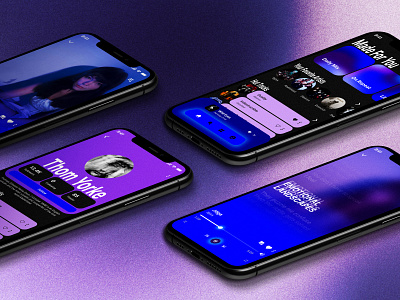 Music Player App album app application design lyrics mobile music music app music player music streaming playlist sing singing song spotify track ui ui design uiux ux