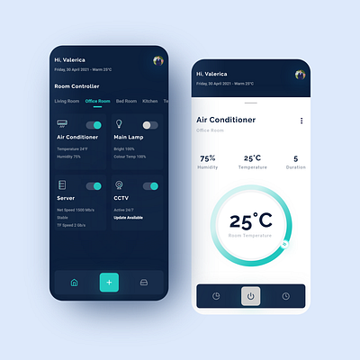 Smart Home Control App Design androiddesign app concept dailyinspiration design iosdesign smarthome smarthomeapp smarthomeappconcept ui uidesign uidesignpatterns ux uxdesign