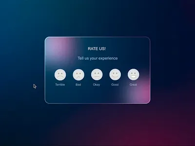 Rating Experince animation app app design dashboard emoji feedback interaction interface motion motion graphics prototype rate rating reaction reactions smiley ui ux
