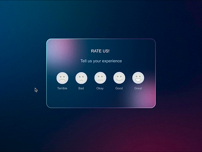 Rating Experince animation app app design dashboard emoji feedback interaction interface motion motion graphics prototype rate rating reaction reactions smiley ui ux