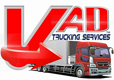 Trucking company logo design branding graphic design