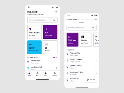 Location Tracking App dailyui dailyux design tech ui uidesign ux