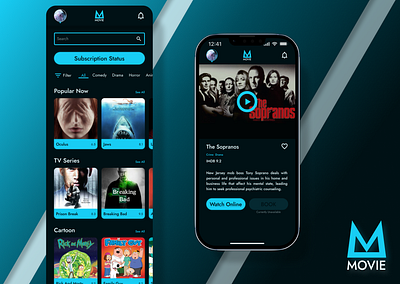 Movie App app app design figma product design ui ui design uiux user experience user interface ux ux design