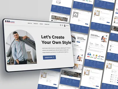 Garment Website - branding design e commerce garment graphic design online buying online shop ui ui ux website website design