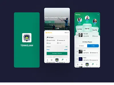 Tennis Cup app design figma tennis tournoment ui ui design ux ux design