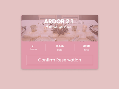 Day 054 - Confirm Reservation design ui ux