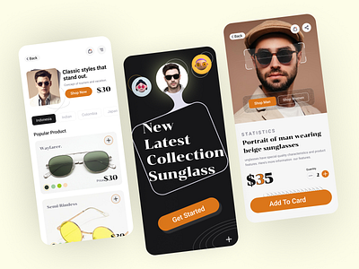 AR - Len smart Mobile App Design 3d view app design ar lensmart mobile app automation branding clean e commerce app ecommerce ecommerce app eyewear ios design mobile app onboarding scan sell shop shopping sunglass sunglass mobile app ui design