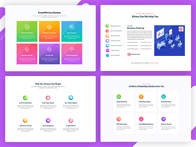 20+ Colorful Services UI Elements agency animation business concept design interaction homepage experience interaction marketing corporate consulting responsive service typography web