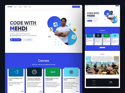 MV360 app course design figma landing landing page mentorship selling ui ui design ux website