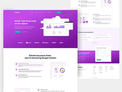 Enterprise Social Network - Website Exploration clean company design enterprise figma flat flatdesign illustration landing page minimal social network solution ui uidesign uiux web web design website