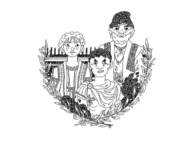 Traian and Dochia digitalillustration illustration