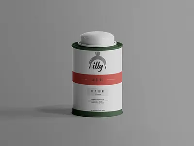 Illy rebranding - Packaging branding coffee design espresso illy logo packaging round box tin