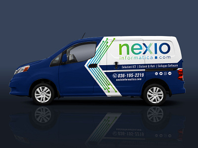 NEXIO Information Van Wrap! boat wrap car branding car wra car wrap car wraps commercial wrap design dribble graphic design print ready files truck wrap van wrap vehicle graphics vehicle wrap