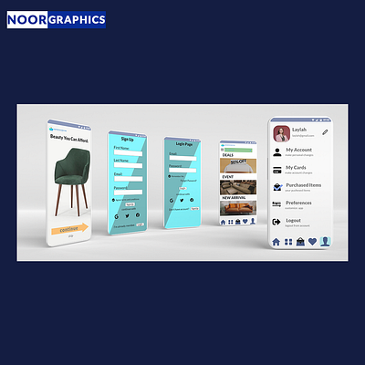 User-Interface Design of Mobile App design graphic design mobile ui ui ux