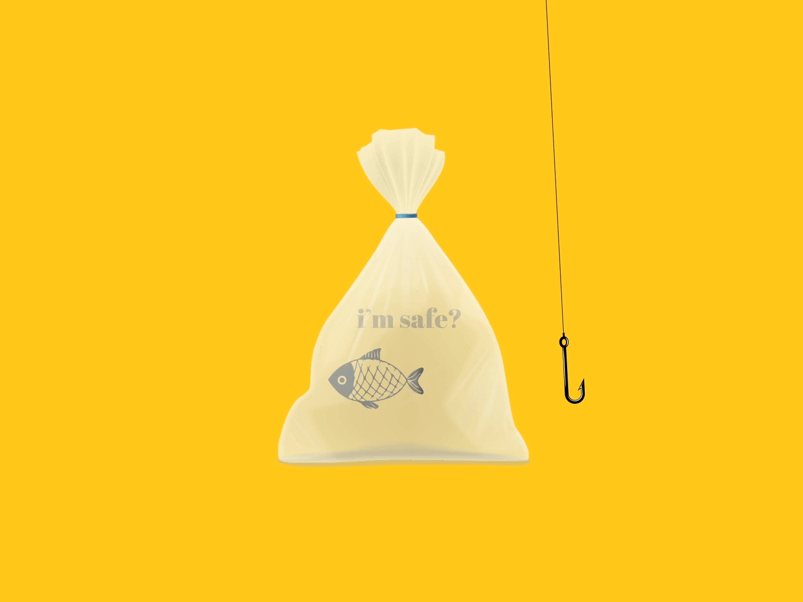 #2 i'm safe? animated animation fish graphic design illustration logo motion graphics ui vector