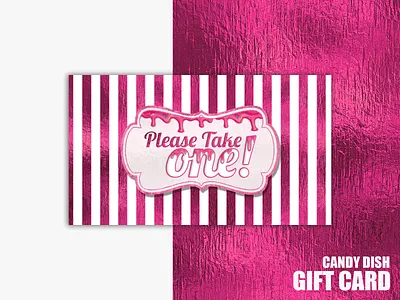 Candy dish gift card branding color design graphic design illustration logo print print ready ui ux vector