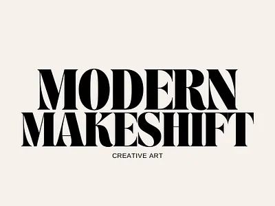 Modern Makeshift mockup logo graphic design logo