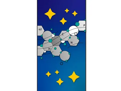 DNA & STAR branding design graphic design illustration logo vector