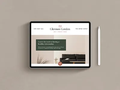 Therapist Brand and Web Design adobe illustrator brand design branding graphic design logo design squarespace web design website design