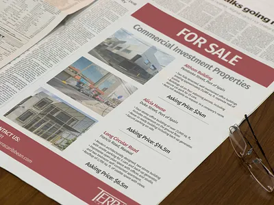 Terra Caribbean - Newspaper Ad caribbean newspaper ad print real estate red trinidad