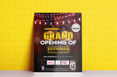 Grand Opening Flyer ad advertising amazing banner ceremony creative design designer elegant event eye catching flyer grand opening graphic design illustration modern opening party print ready stunning