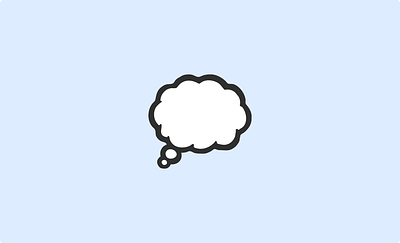 Thought Bubble/Cloud app branding design graphic design illustration logo typography ui ux vector