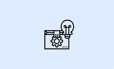 Gear, Idea, Light Bulb app branding design graphic design illustration logo typography ui ux vector
