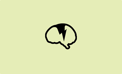 Brain/Thought/Lightning/Idea app branding design graphic design illustration logo typography ui ux vector