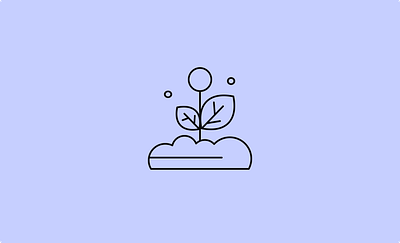 Plant from Cloud app branding design graphic design illustration logo typography ui ux vector