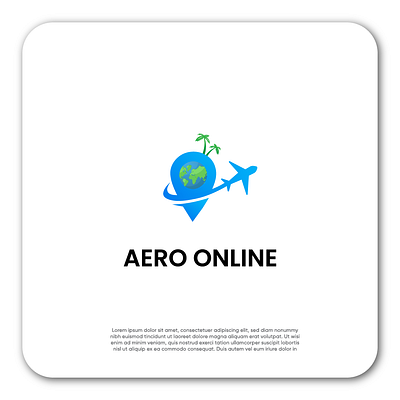 AERO ONLIINE app branding design graphic design illustration logo typography ui ux vector