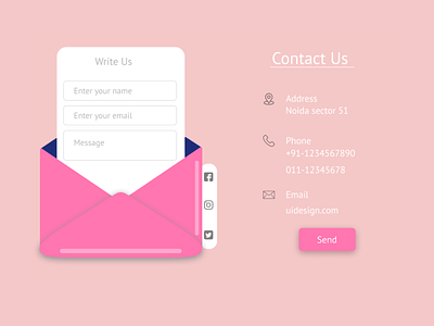 Contact Us design ui ux