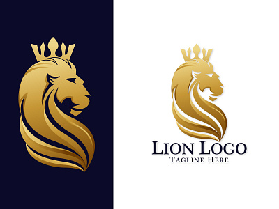 Royal Lione animal logo branding combination logo company logo golden logo graphic design lion lion head lion logo lion mascot lion symbol logo logodesign mascot logo royal royal lion royal lion logo royal logo
