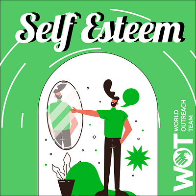 Self Esteem Illustration/Card chicreativecloud design graphic design illustration illustrator mrokekedc ngo reels