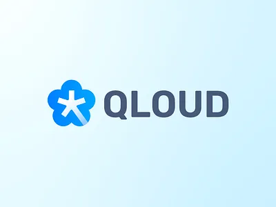 QLOUD - Logo Redesign air blue branding bright cloud creative branding creative logo design dutch design freelance logo design jeroen van eerden lettermark light logo monogram negative space q qloud spark visual identity design