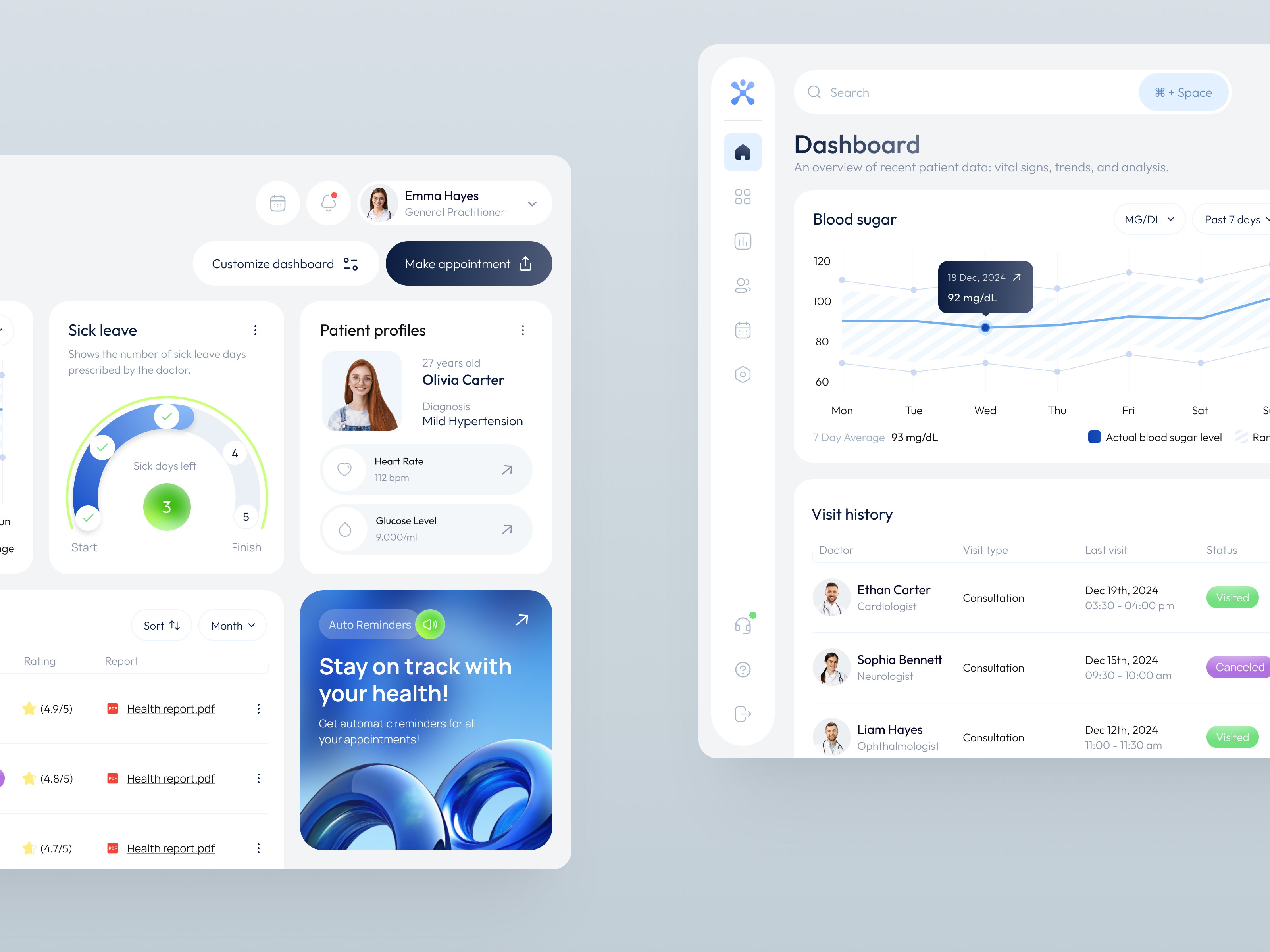 Example of UI/UX Design for Healthcare - MediFlow