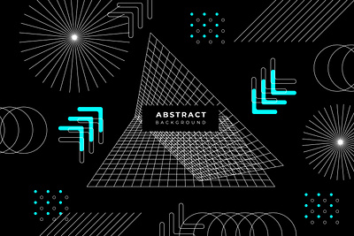 Abstrac background Grid Line Modern Dynamic Shapes Design arrow background black circle dimention dinamic dot graphic design line modern shapes