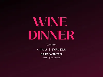 Wine Dinner Ad Campaign branding design graphic design typography